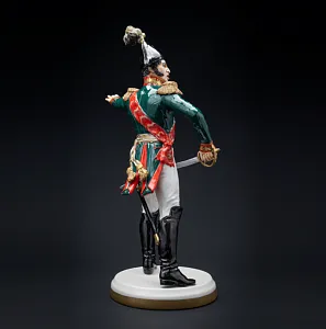 Коллекционная Авторская Статуэтка «Генералы Отечественной Войны 1812 года - Раевский Н.Н.», фарфор, Россия. 