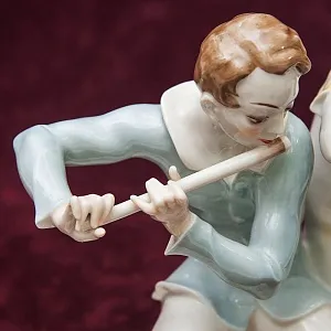 Авторская Фарфоровая статуэтка «СОНАТА, МУЗЫКАЛЬНЫЙ ДУЭТ» Hutschenreuther, Германия.