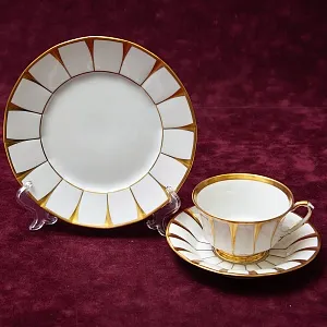 Чайный Сервиз в стиле АМПИР на 12 персон - 42 предмета, Furstenberg, Германия середина ХХ века.