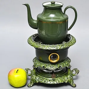 Редкость! Антикварная Керосиновая Горелка - Плитка - Керогаз с Чайником, GEORG HALLER Германия -20 гг.