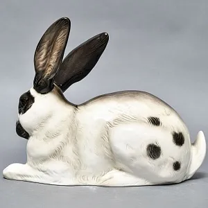 Большая Коллекционная Фарфоровая статуэтка «Кролик», Goebel Германия, вторая половина ХХ века.