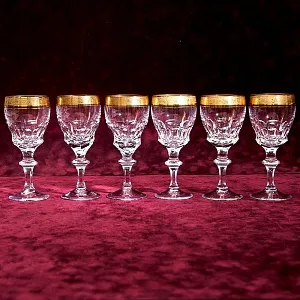 Хрустальные Бокалы для Вина «Concorde», Theresienthal Германия, 60 -е годы ХХ века.