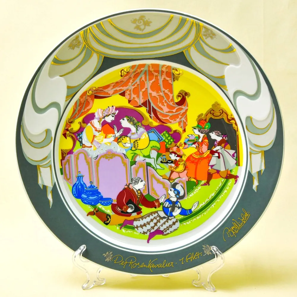 «Опера - КАВАЛЕР РОЗЫ» Авторская Коллекционная Фарфоровая Тарелка - Блюдо, Rosenthal Германия -80 гг.