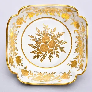 Винтажное Сервировочное Блюдо - Фруктовница «Золотые розы», Фарфор Limoges Франция.