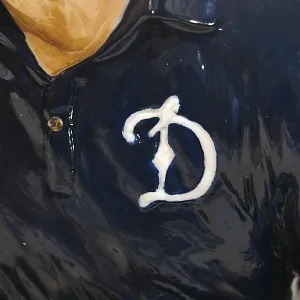 Коллекционная Авторская Статуэтка «Футболист, Вратарь ДИНАМО - Лев Яшин №1», фарфор, Россия.