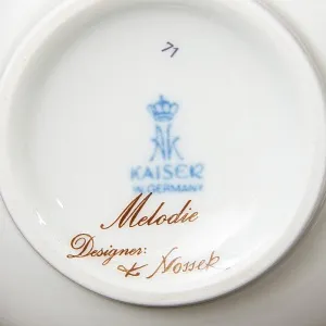 Редкая Авторская Фарфоровая Шкатулка «Райские птицы». KAISER, Германия -1970 год.