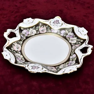 Сервировочное Фарфоровое Блюдо -Тарелка с ручками, KAISER Porzellan Германия, конец ХХ века.