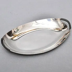 Винтажный Набор из 4х предметов - Набор для специй и горчичница на подносе, SHEFFIELD Англия.