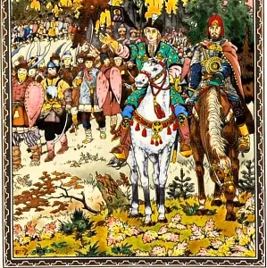 Картина - Панно - Фарфоровая Плакетка «Борис Годунов - На границе», Villeroy&Boch. Германия -1982 год.