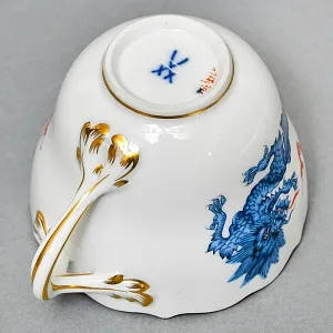 Коллекционная Кофейная пара «Голубой Дракон», Фарфор, MEISSEN Германия, первая половина ХХ века. 