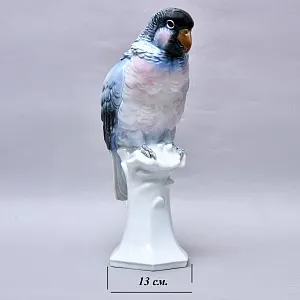 Большая Фарфоровая статуэтка «ПОПУГАЙ», Karl Ens Германия, первая половина ХХ века.