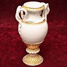 Коллекционная Фарфоровая Ваза MEISSEN с ручками в виде змей, Германия - первая половина ХХ века.