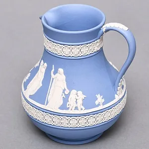 Кувшинчик - Молочник - Сливочник «Голубой Антик», фарфор ВЕДЖВУД / WEDGWOOD, Англия.