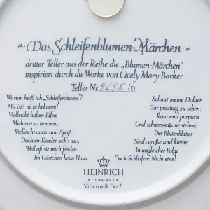 Коллекционная Тарелка - Блюдо «Фея Ибериса» Фарфор, Villeroy&Boch Германия -80 гг.