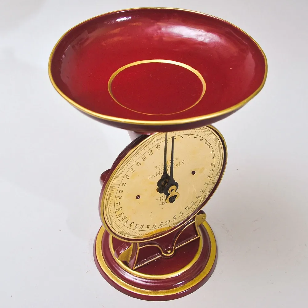 Антикварные Кухонные Механические Весы Повышенной точности, SALTER'S Англия конец ХIХ века.