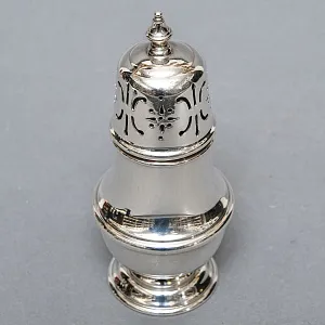 Металлическая Баночка - Емкость для сахарной пудры, Sheffield, Англия середина ХХ века. 