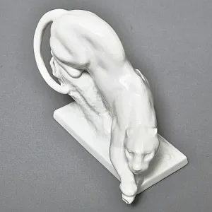 Коллекционная Фарфоровая статуэтка «ПАНТЕРА», MEISSEN Германия, первая половина ХХ века. 