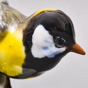 Коллекционная Фарфоровая статуэтка «Птица. Большая синица», ROSENTHAL Германия, 60-е годы ХХ века. 