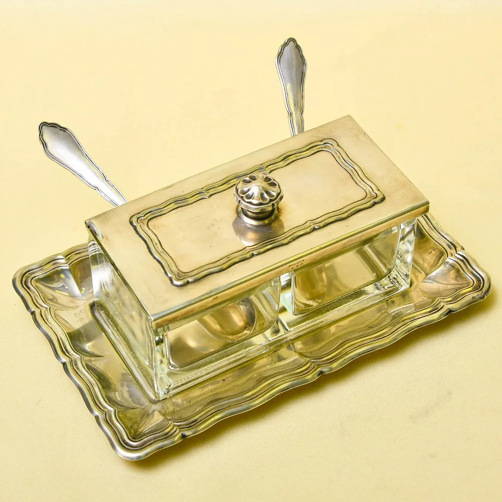 Набор для специй или соусов с двумя отделениями, Wellner Германия 1935 - 1958 годы.