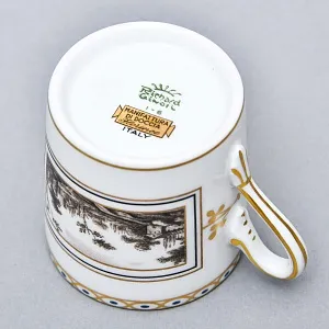 Редкость! Коллекционная Кофейная Пара «FIESOLE» Фарфор RICHARD GINORI, Италия.