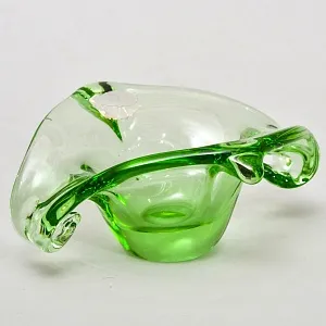 Хрустальная Вазочка - Орешница - Мелочевница «ЗАВИТОК», VAL SAINT LAMBERT Бельгия.