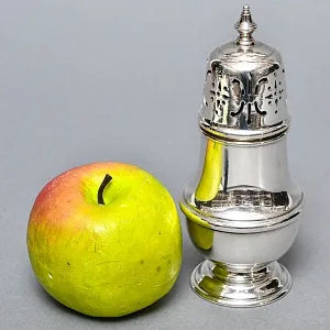 Металлическая Баночка - Емкость для сахарной пудры, Sheffield, Англия середина ХХ века. 