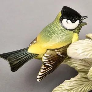 Фарфоровая Статуэтка «Пара Птиц - Синички», Hutschenreuther Германия - 1969 год.