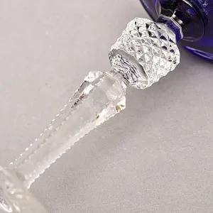 Хрустальный Бокал для вина серия «IMPERIAL» синего цвета, JOSEPHINENHUTTE Германия, 50-е годы ХХ века.