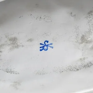 Коллекционная Фарфоровая статуэтка «Свидание за ширмой», Scheibe-Alsbach Германия, середина ХХ века. 