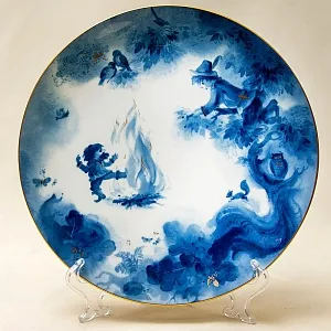 Коллекционная Тарелка - Блюдо «РУМПЕЛЬШТИЛЬЦХЕН» Фарфор, MEISSEN / МЕЙСЕН Германия.