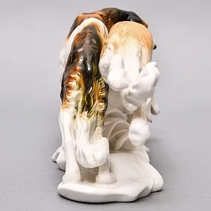 Редкость! Фарфоровая Статуэтка Пара Собак «Две Борзые», Karl Ens Германия, первая половина ХХ века.