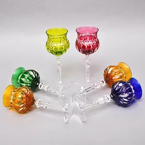 Шесть Бокалов из Цветного Хрусталя «МЭРИЛИН», NACHTMANN Германия, 60 -е годы ХХ века.