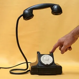 Настольная Электрическая Лампа - Светильник «Правительственный Телефон ТАН-6» СССР.