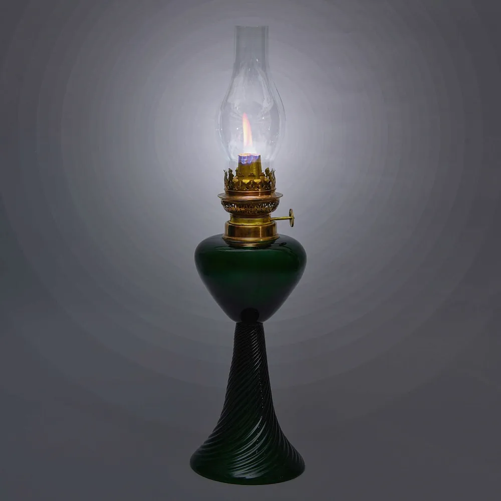 Редкость! Стеклянная Керосиновая Лампа, Unbekannter Hersteller, Германия первая половина ХХ века.