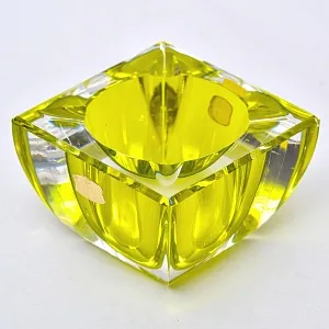 Редкость! Хрустальная «Резеда» - Пепельница Оригинальной формы, VAL SAINT LAMBERT Бельгия - 50гг.