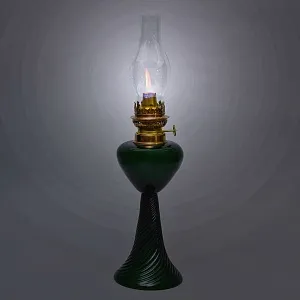 Редкость! Стеклянная Керосиновая Лампа, Unbekannter Hersteller, Германия первая половина ХХ века.