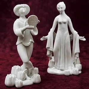 Авторские Парные Фарфоровые Статуэтки «PAMINA и TAMINO» ROSENTHAL Германия -1982 год.