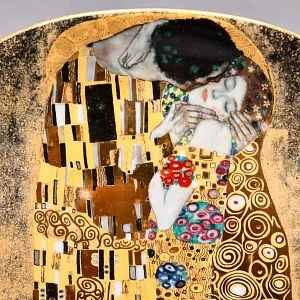 Коллекционная Тарелка «Шедевры Густава Климта. ПОЦЕЛУЙ», Фарфор Lilien Porzellan Австрия, 1990 год. 