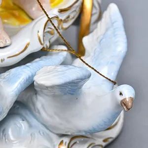 Редкая Фарфоровая Статуэтка «Путти - ПОЧТАЛЬОН», Scheibe - Alsbach, Германия середина ХХ века.