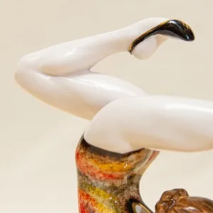 «Гимнастка с мячом» - Авторская Коллекционная Фарфоровая Статуэтка, Россия.