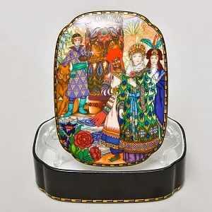 Коллекционная Фарфоровая Шкатулка «ЖАР-ПТИЦА» из серии «Русские Сказки», VIlleroy&Boch Германия.