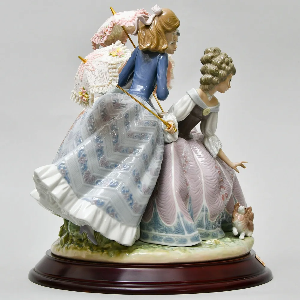Большая Фарфоровая статуэтка «ТРИ СЕСТРЫ», Lladro Испания, 1986