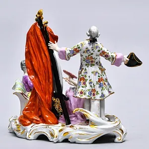 Редкость! Коллекционная Фарфоровая статуэтка «ПОРТРЕТ», Edme Samson et Cie Франция, 1940 - 1969 годы. 