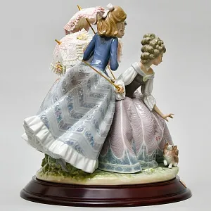 Редкость! Большая Фарфоровая статуэтка «ТРИ СЕСТРЫ», Lladro Испания, 1986 год.
