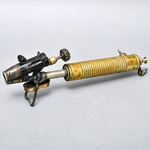 Редкость! Винтажная Латунная Бензиновая Горелка - Поршневая Паяльная Лампа, BARTHEL Германия -50 гг. 