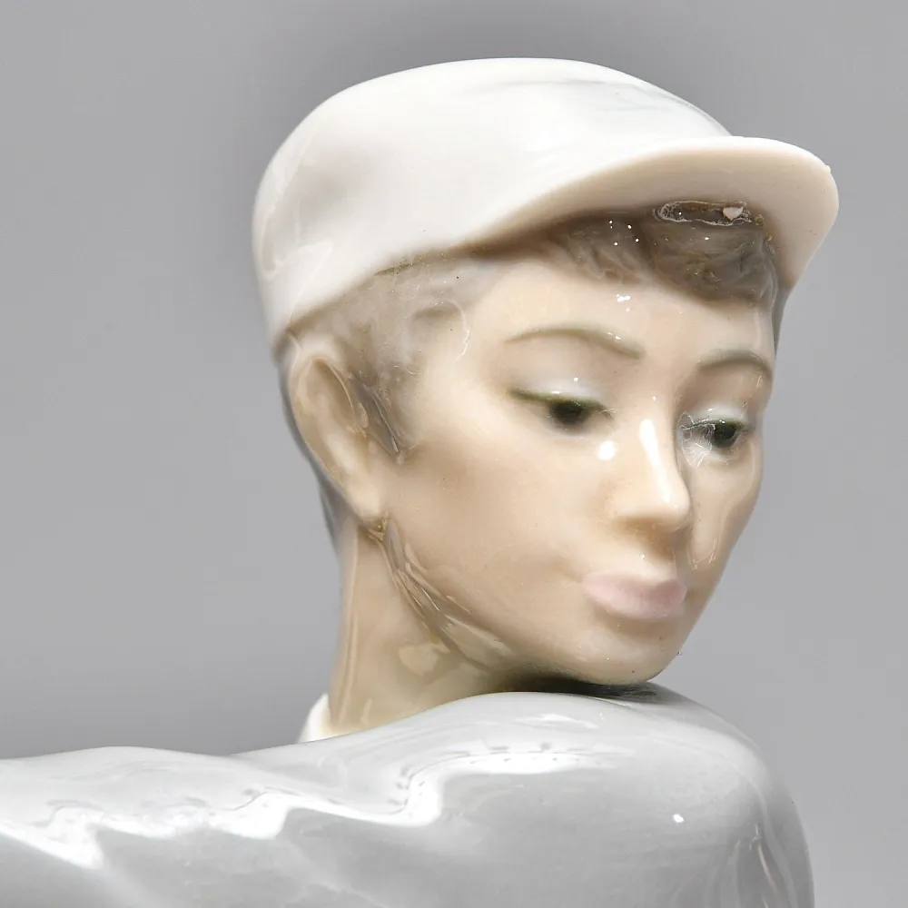 Редкая! Большая Коллекционная Фарфоровая статуэтка «Гольфист» Lladro, Испания.