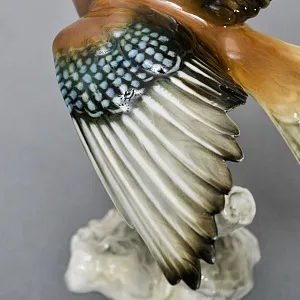 Коллекционная Фарфоровая статуэтка «Птица. Взлетающая Сойка», Hutschenreuther Германия.