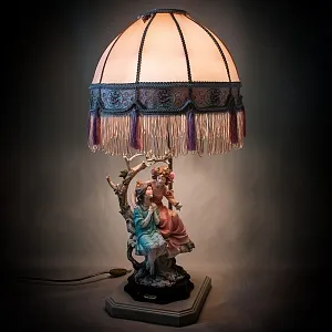 Настольная Электрическая Лампа - Светильник «ВЕСНА», FLORENCE, Италия -1985 год.