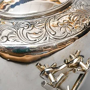 Старинная Бульотка - Чайник, GOLDSMITH & SILVERSMITH Сompany Ltd. Англия начало ХХ века.
