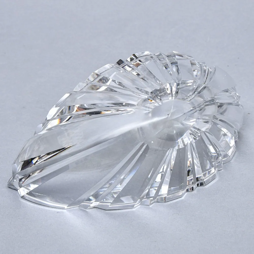 Винтажная Ваза - Конфетница - Мелочевница «Лодочка» Хрусталь VAL SAINT LAMBERT Бельгия.